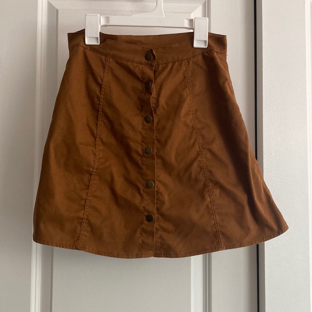 Beautiful Brown Button up Skirt